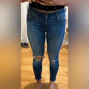 Cropped skinny jeans from Mother